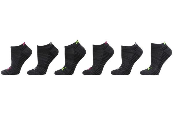  Puma Women's 6-Pack Low Cut Coolcell Athletic Socks 