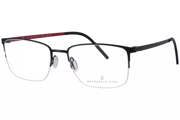  Reykjavik Neo Eyeglasses Men's Semi Rim Rectangle Shape 