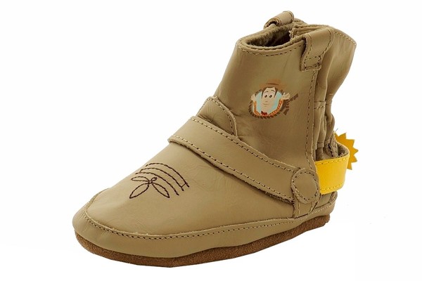  Robeez Disney Mini Shoez Infant Boy's Woody Boot Leather Slip On Bootie Shoes 