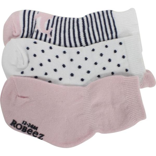  Robeez Mini Infant Girl's 3-Pair Deep Sea Skid-Proof Socks 