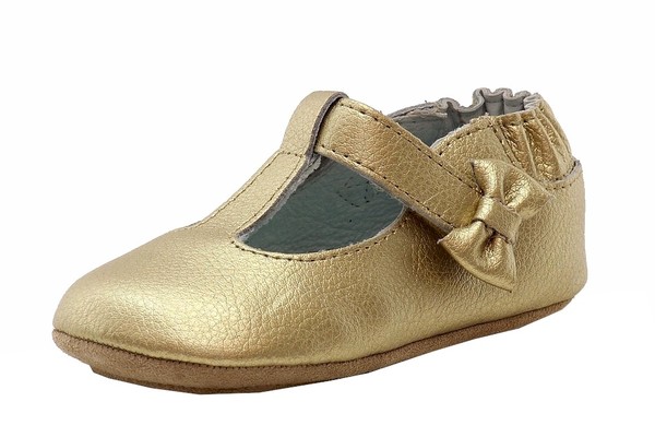  Robeez Mini Shoez Infant Girl's Glamour Grace T-Strap Shoes 