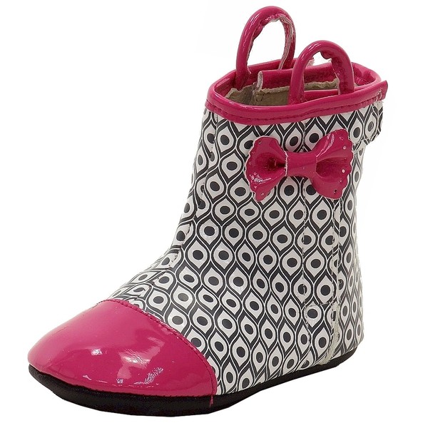  Robeez Mini Shoez Infant Girl's Happy Hopper Rainboots Shoes 