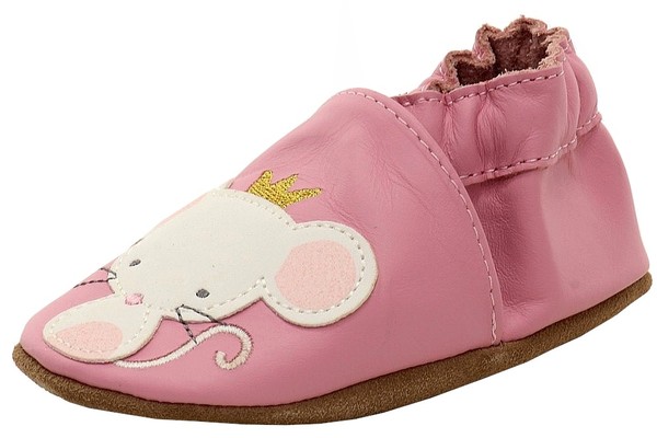  Robeez Mini Shoez Infant Girl's Princess Fashion Leather Slip-On Shoes 