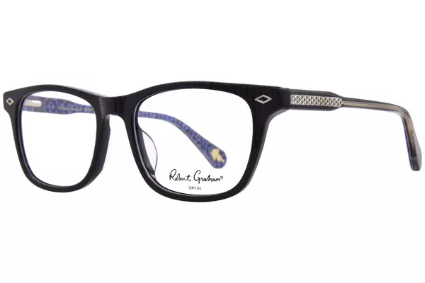  Robert Graham Samson Eyeglasses Men's Full Rim Rectangle Shape 