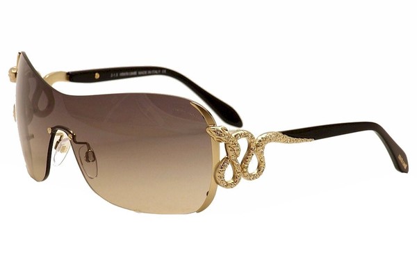  Roberto Cavalli Women's Nusakan 926S 926/S Rhinestone Snake Shield Sunglasses 