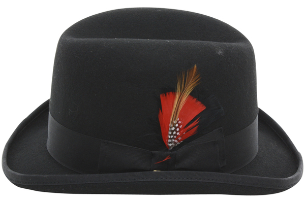 Scala Classico Men's Short Brim Wool Homburg Fedora Hat 