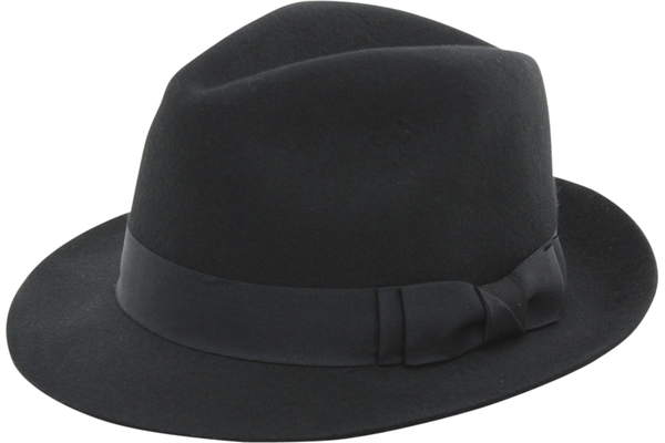  Scala Classico Men's Wool Pinch Front Fedora Hat 