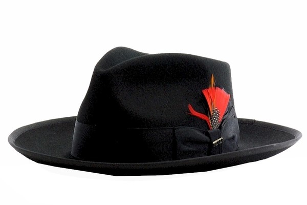  Scala Classico Men's Zoot 100% Wool Fedora Hat 