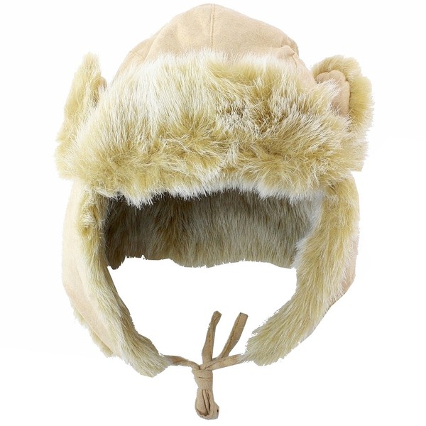  Scala Pronto Women's Suede/Fur Trooper Hat 