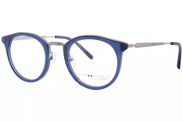  Scott Harris Vintage V-42 Eyeglasses Full Rim Round Shape 