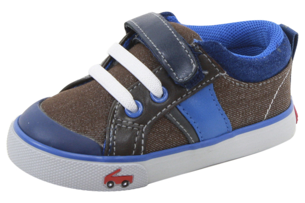  See Kai Run Toddler Boy's Sammi Denim/Canvas Sneakers Shoes 