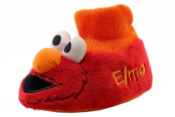  Sesame Street Toddler Boy's Elmo Fashion Sock Top Bootie Slippers Shoes 