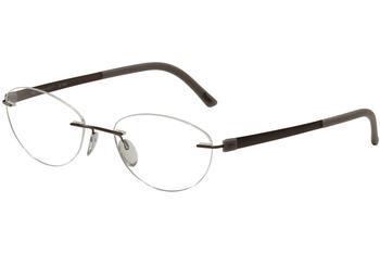  Silhouette Eyeglasses Titan Accent Chassis 5452 Rimless Optical Frame 