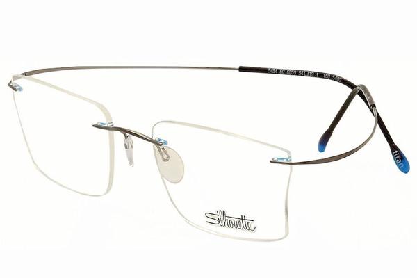  Silhouette Eyeglasses Titan Minimal Art Pulse Chassis 5490 Rimless Optical Frame 
