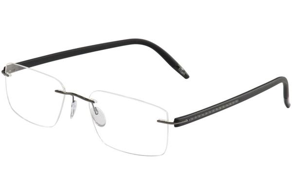  Silhouette Men's Eyeglasses SPX Signia Carbon 5460 Rimless Optical Frame 
