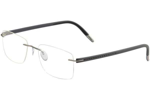  Silhouette Men's Eyeglasses SPX Signia Carbon 5461 Rimless Optical Frame 