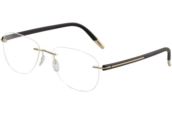  Silhouette Men's Eyeglasses SPX Signia Carbon 5462 Rimless Optical Frame 