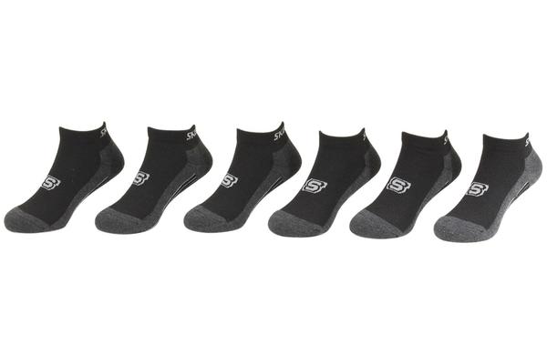  Skechers Boy's 6-Pairs Stripe Low Cut Socks 