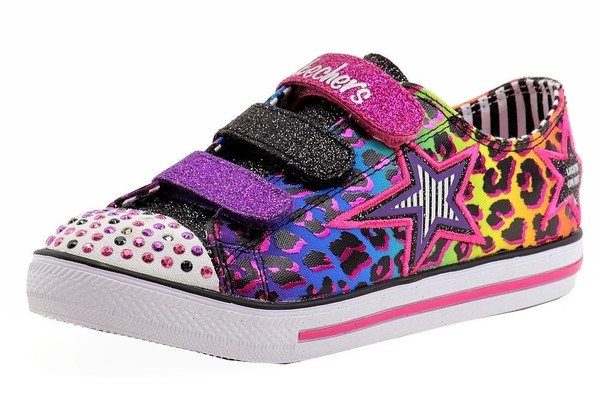  Skechers Girl's Chit Chat Prolifics Light Up Fashion Sneakers Shoes 