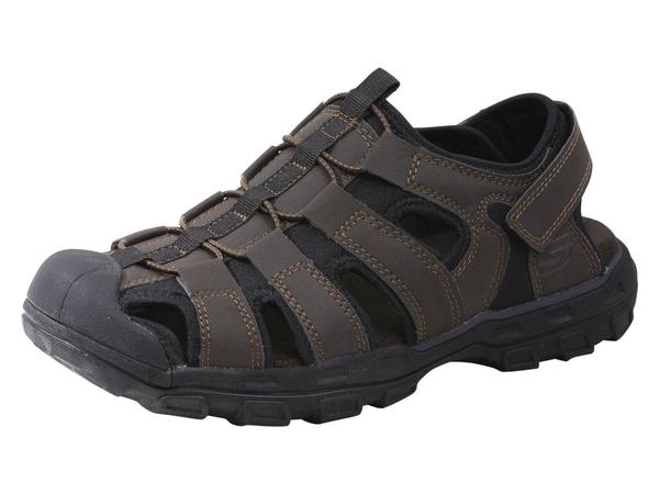  Skechers Men's Garver LiveOak Memory Foam Fisherman Sandals Shoes 