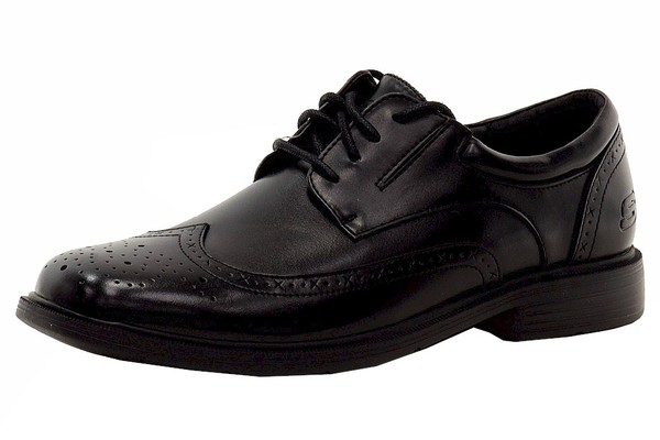  Skechers Men's Relaxed Fit Caswell Sended Lace-Up Oxfords Shoes 