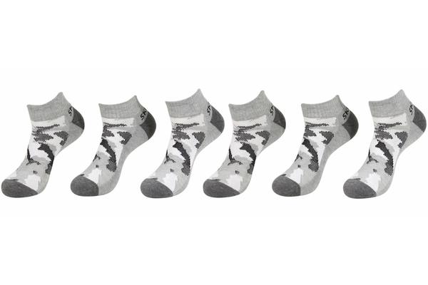  Skechers Sport Men's 6-Pairs Camo Quarter Crew Cut Socks 