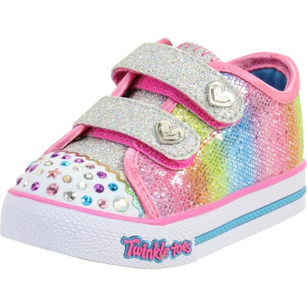  Skechers Toddler/Little Girl's Step Up Sparkle Kicks Light Up Sneakers Shoes 