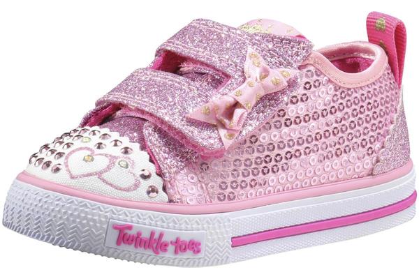  Skechers Toddler/Little Girl's Twinkle Toes Itsy Bitsy Light Up Sneakers Shoes 