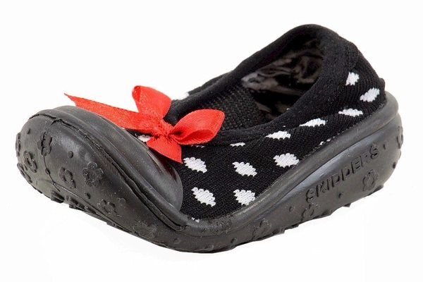  Skidders Infant Toddler Girl's Polka Dot Mary Jane SkidProof Shoes 