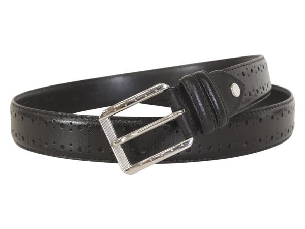  Stacy Adams Men's Metcalf Brogue Accent Genuine Leather Belt 