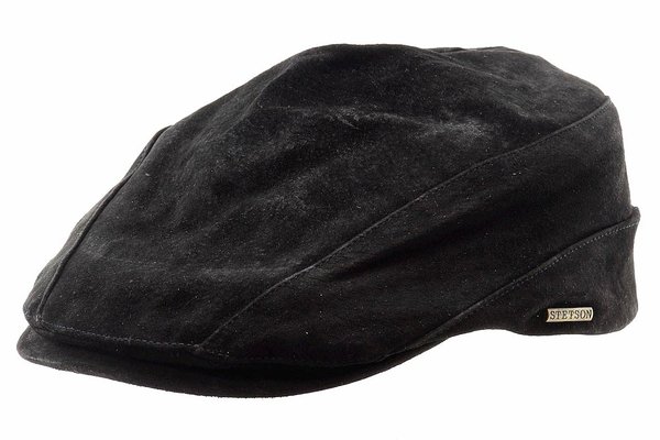  Stetson Men's Skylark Classic Leather Flat Cap Hat 