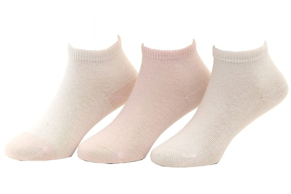  Stride Rite Toddler Girl's 3-Pairs Gripping Seamless Toe Quarter Socks 