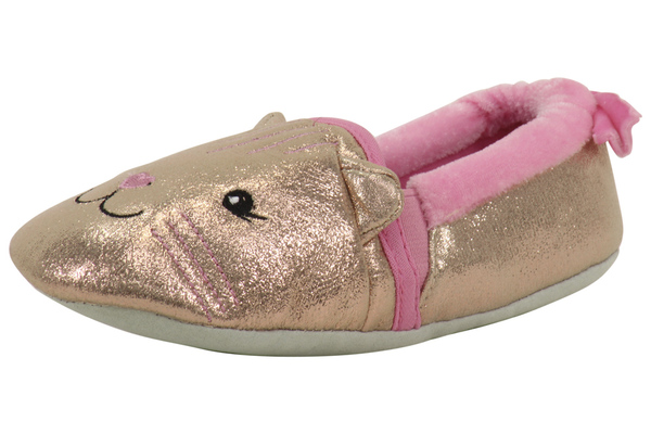  Stride Rite Toddler/Little Girl's Sparkle Cat Fashion Slippers Shoes 