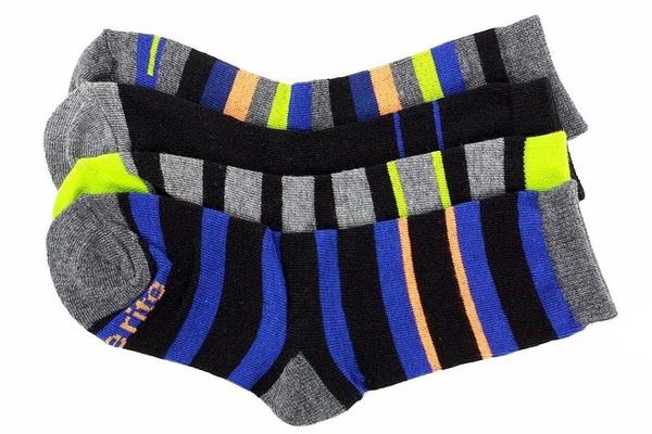  Stride Rite Toddler/Little Kid/Big Boy's 4-Pairs Soft Knit Striped Crew Socks 