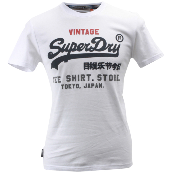 Superdry Men's Tri Cotton Crew Neck Short Sleeve T-Shirt 