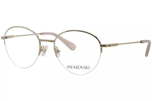  Swarovski SK1004 Eyeglasses Women's Semi Rim Oval Shape 