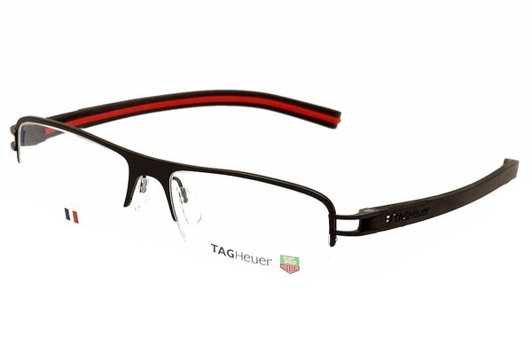  Tag Heuer Men's Eyeglasses Track S TH7624 TH/7624 Half Rim Optical Frame 