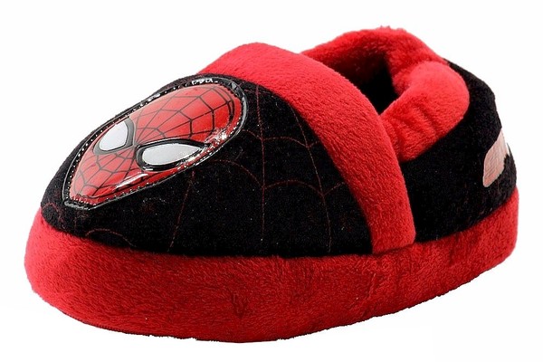  The Amazing Spiderman 2 Toddler Boy's SPF230 Fleece Slippers Shoes 