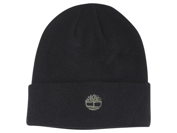  Timberland Men's Contrast Logo Knit Beanie Hat 