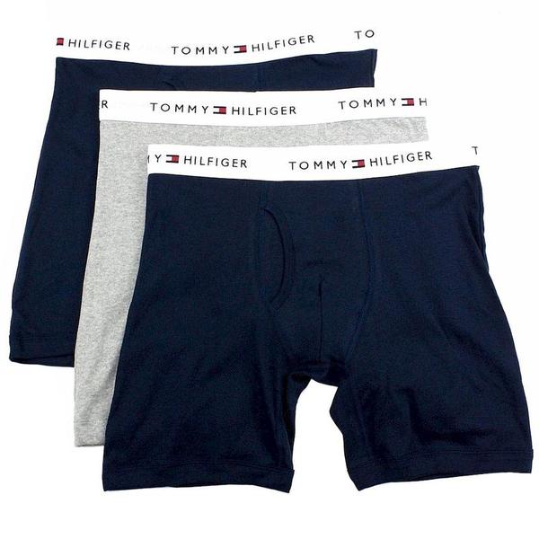  Tommy Hilfiger Men's 3-Pc Classic Cotton Boxer Brief Underwear 