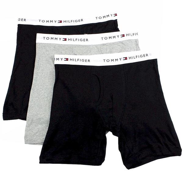  Tommy Hilfiger Men's 3-Pc Classic Cotton Boxer Brief Underwear 