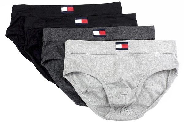  Tommy Hilfiger Men's 4-Pc Classic Cotton Hip Brief Underwear 