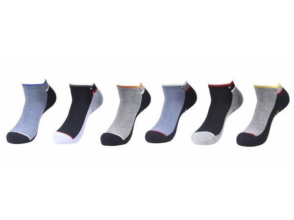  Tommy Hilfiger Men's 6-Pairs Sport Low Cut Socks 