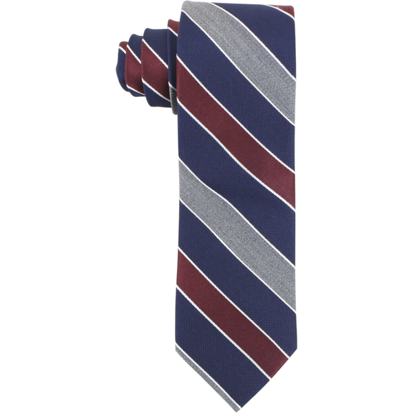  Tommy Hilfiger Men's Contrasting Heather Stripe Print Tie 