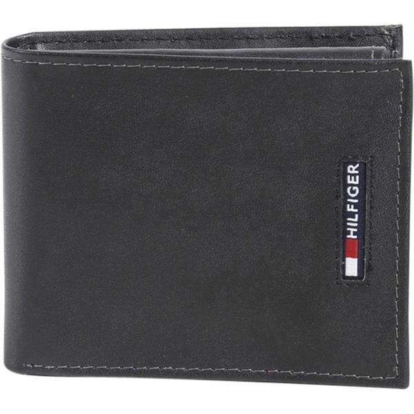  Tommy Hilfiger Men's Genuine Leather Bi-Fold Passcase Wallet 