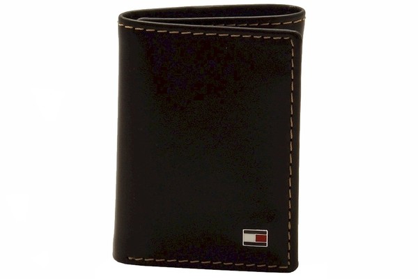  Tommy Hilfiger Men's Genuine Leather Tri-Fold Wallet 