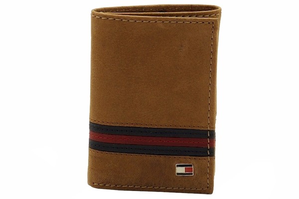  Tommy Hilfiger Men's Genuine Leather Tri-Fold Wallet 