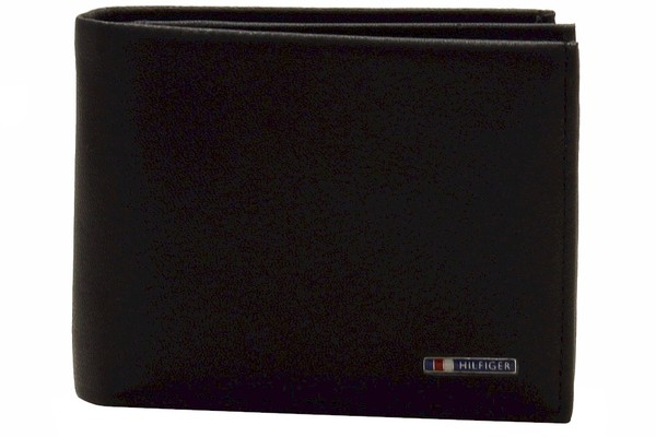  Tommy Hilfiger Men's Multi Card Passcase Genuine Leather Bi-Fold Wallet 