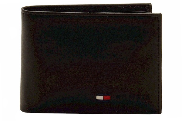  Tommy Hilfiger Men's Passcase Billfold Genuine Leather Bi-Fold Wallet 