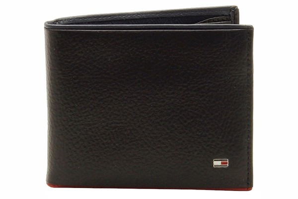  Tommy Hilfiger Men's Passcase Billfold Genuine Leather Bi-Fold Wallet 